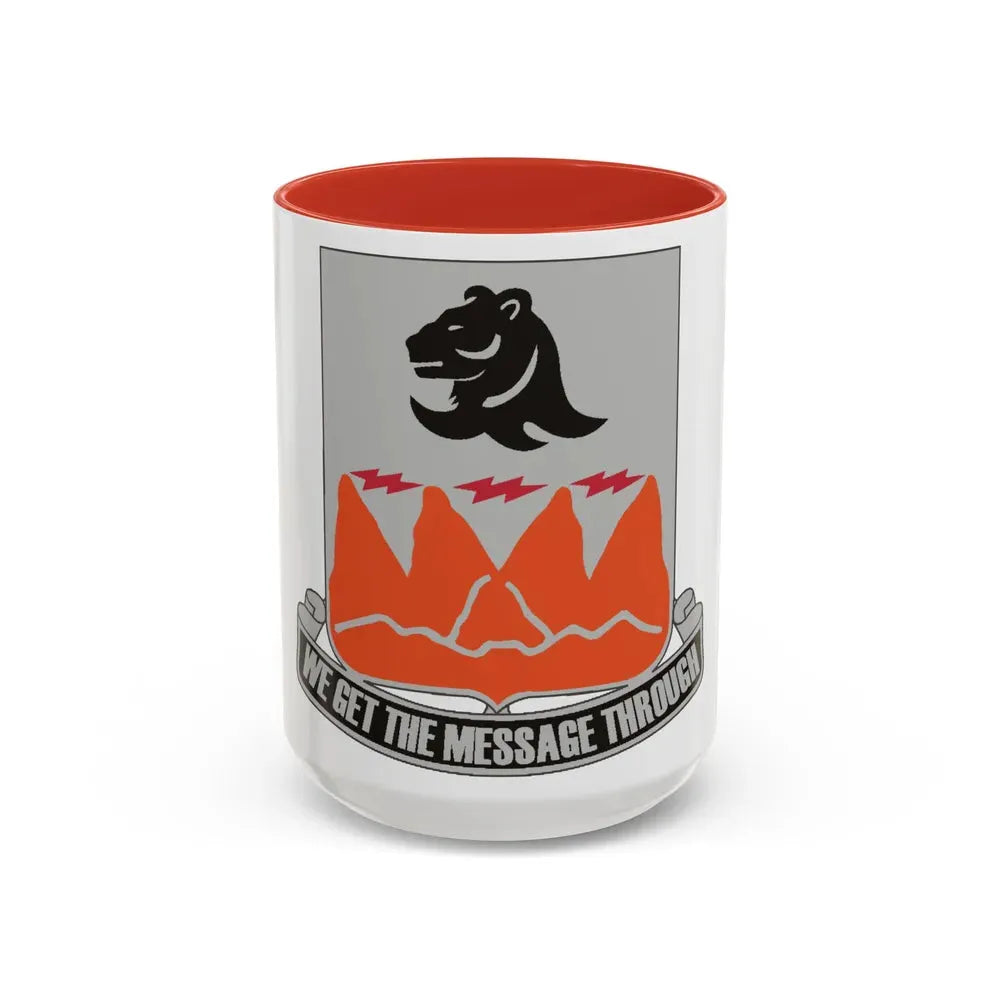 4 Signal Battalion (U.S. Army) Accent Coffee Mug 15oz Red - Go Mug Yourself