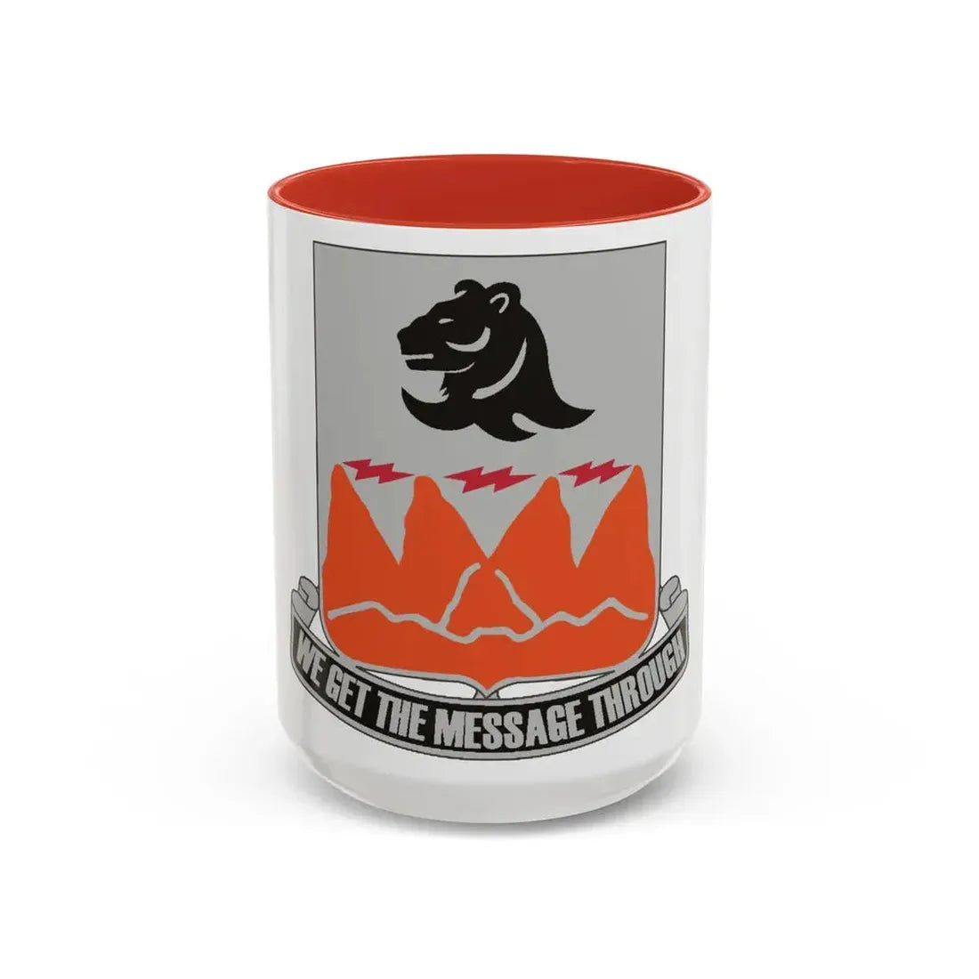 4 Signal Battalion (U.S. Army) Accent Coffee Mug 15oz Red - Go Mug Yourself