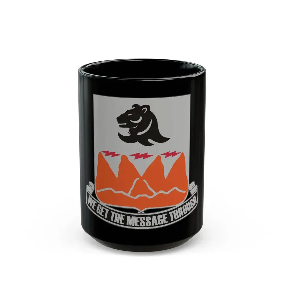 4 Signal Battalion (U.S. Army) Black Coffee Mug 15oz - Go Mug Yourself