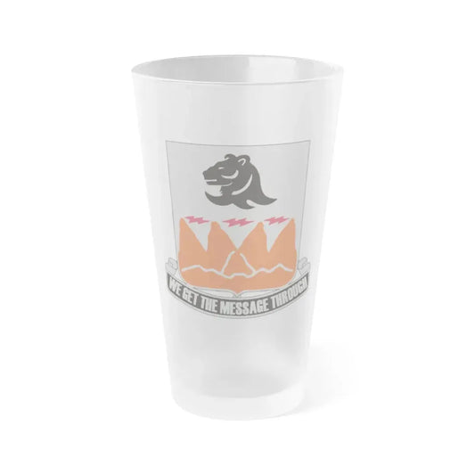4 Signal Battalion (U.S. Army) Frosted Pint Glass 16oz Default Title - Go Mug Yourself