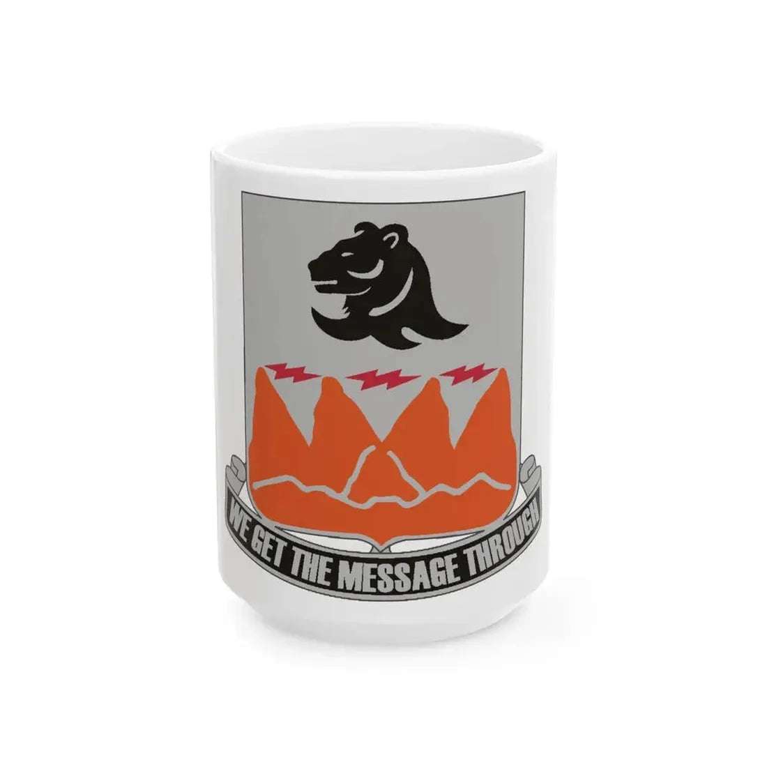4 Signal Battalion (U.S. Army) White Coffee Mug 15oz - Go Mug Yourself