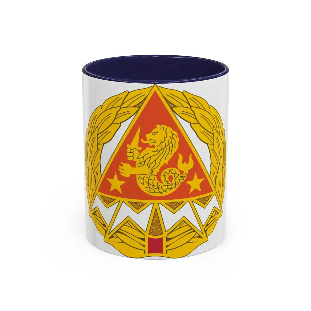 4 Signal Group (U.S. Army) Accent Coffee Mug 11oz Navy - Go Mug Yourself