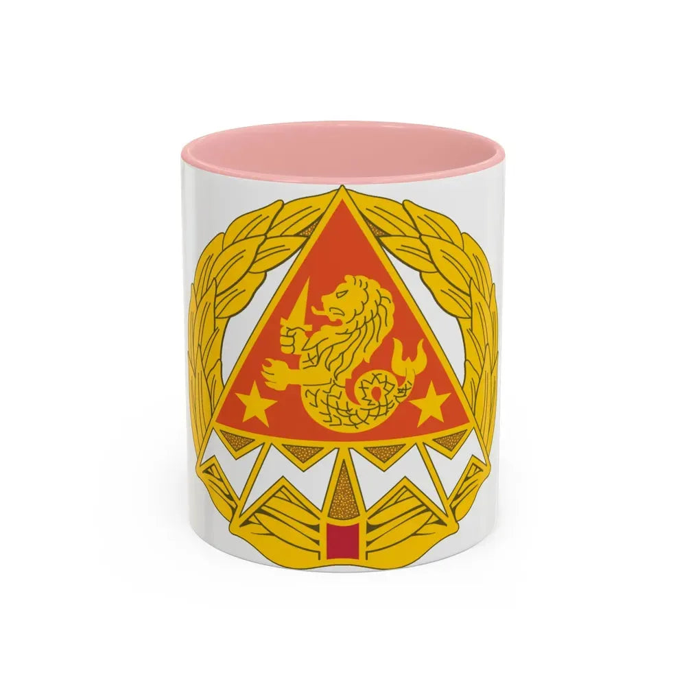 4 Signal Group (U.S. Army) Accent Coffee Mug 11oz Pink - Go Mug Yourself