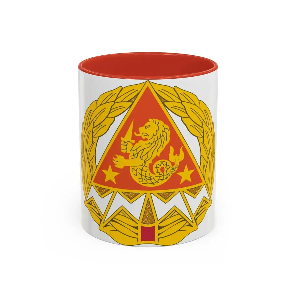 4 Signal Group (U.S. Army) Accent Coffee Mug 11oz Red - Go Mug Yourself