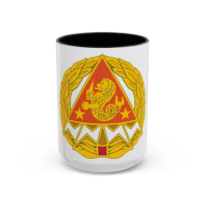 4 Signal Group (U.S. Army) Accent Coffee Mug 15oz Black - Go Mug Yourself