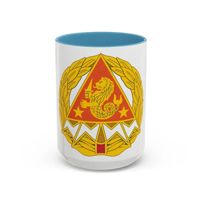4 Signal Group (U.S. Army) Accent Coffee Mug 15oz Light Blue - Go Mug Yourself