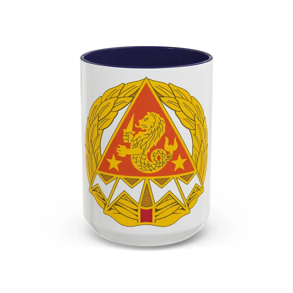 4 Signal Group (U.S. Army) Accent Coffee Mug 15oz Navy - Go Mug Yourself