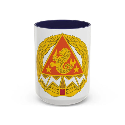 4 Signal Group (U.S. Army) Accent Coffee Mug 15oz Navy - Go Mug Yourself