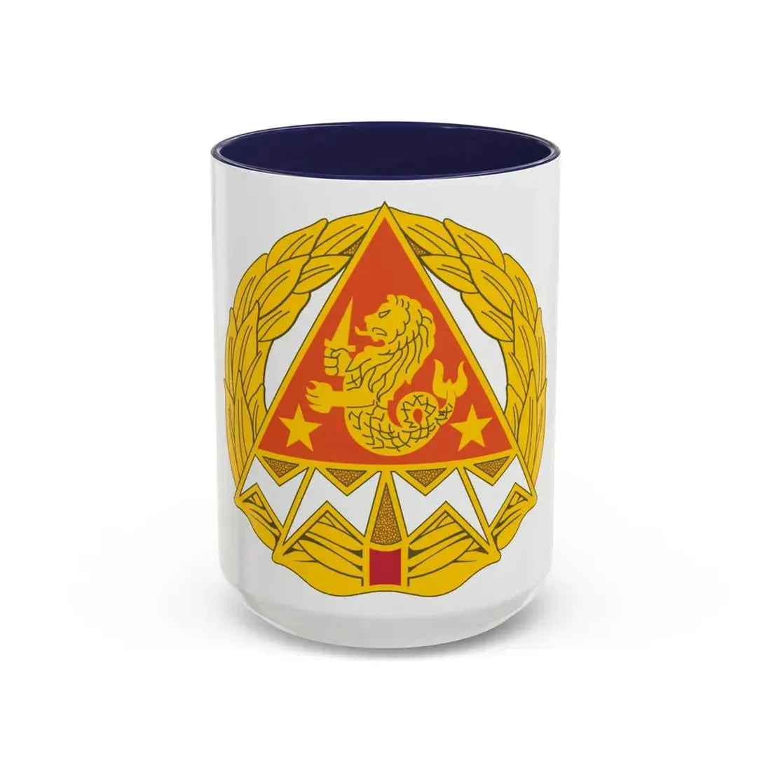 4 Signal Group (U.S. Army) Accent Coffee Mug 15oz Navy - Go Mug Yourself