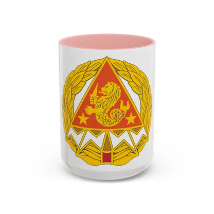 4 Signal Group (U.S. Army) Accent Coffee Mug 15oz Pink - Go Mug Yourself