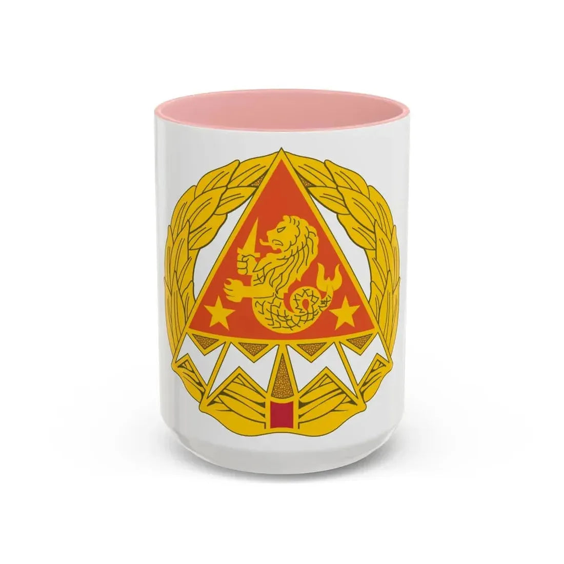 4 Signal Group (U.S. Army) Accent Coffee Mug 15oz Pink - Go Mug Yourself