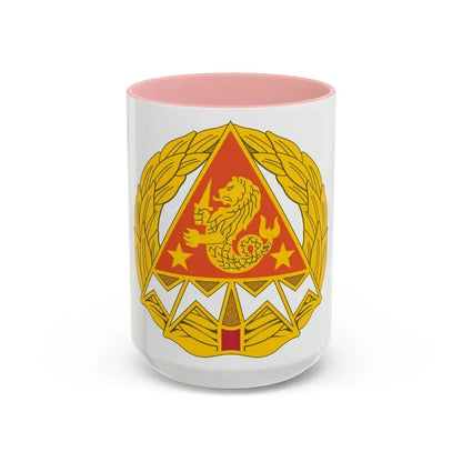 4 Signal Group (U.S. Army) Accent Coffee Mug 15oz Pink - Go Mug Yourself
