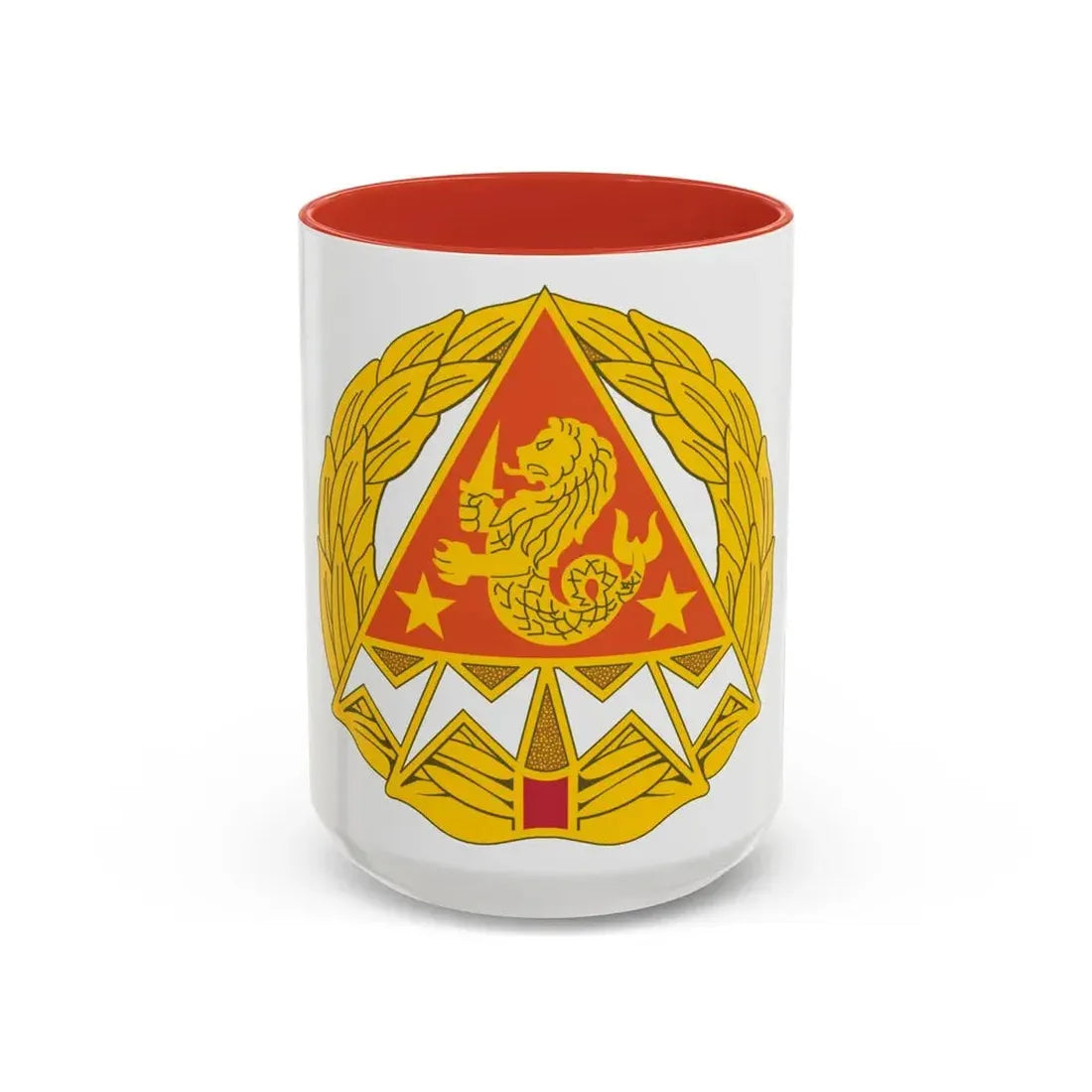 4 Signal Group (U.S. Army) Accent Coffee Mug 15oz Red - Go Mug Yourself