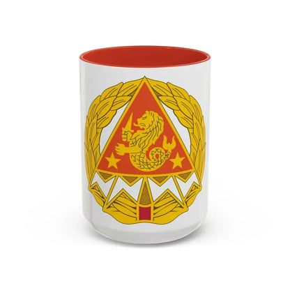 4 Signal Group (U.S. Army) Accent Coffee Mug 15oz Red - Go Mug Yourself