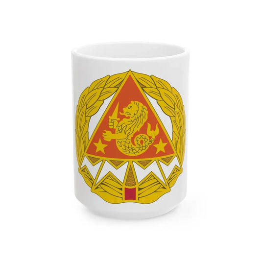 4 Signal Group (U.S. Army) White Coffee Mug 15oz - Go Mug Yourself