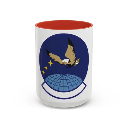 4 Space Control Squadron AFSPC (U.S. Air Force) Accent Coffee Mug 15oz Red - Go Mug Yourself