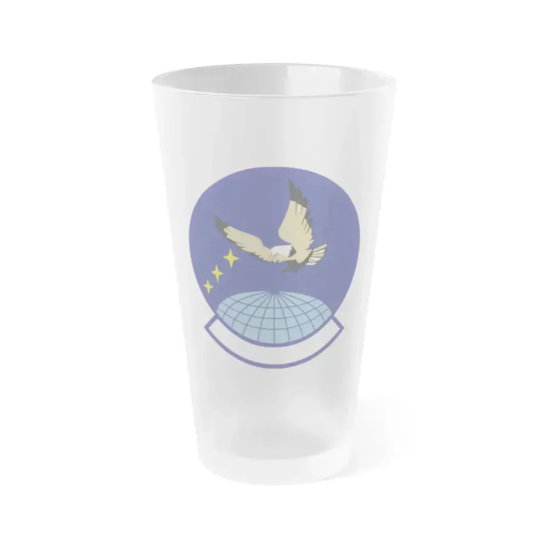 4 Space Control Squadron AFSPC (U.S. Air Force) Frosted Pint Glass 16oz 16oz Frosted - Go Mug Yourself