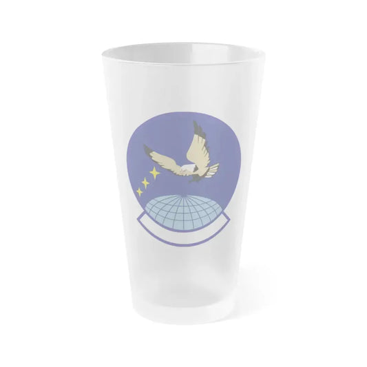 4 Space Control Squadron AFSPC (U.S. Air Force) Frosted Pint Glass 16oz 16oz Frosted - Go Mug Yourself