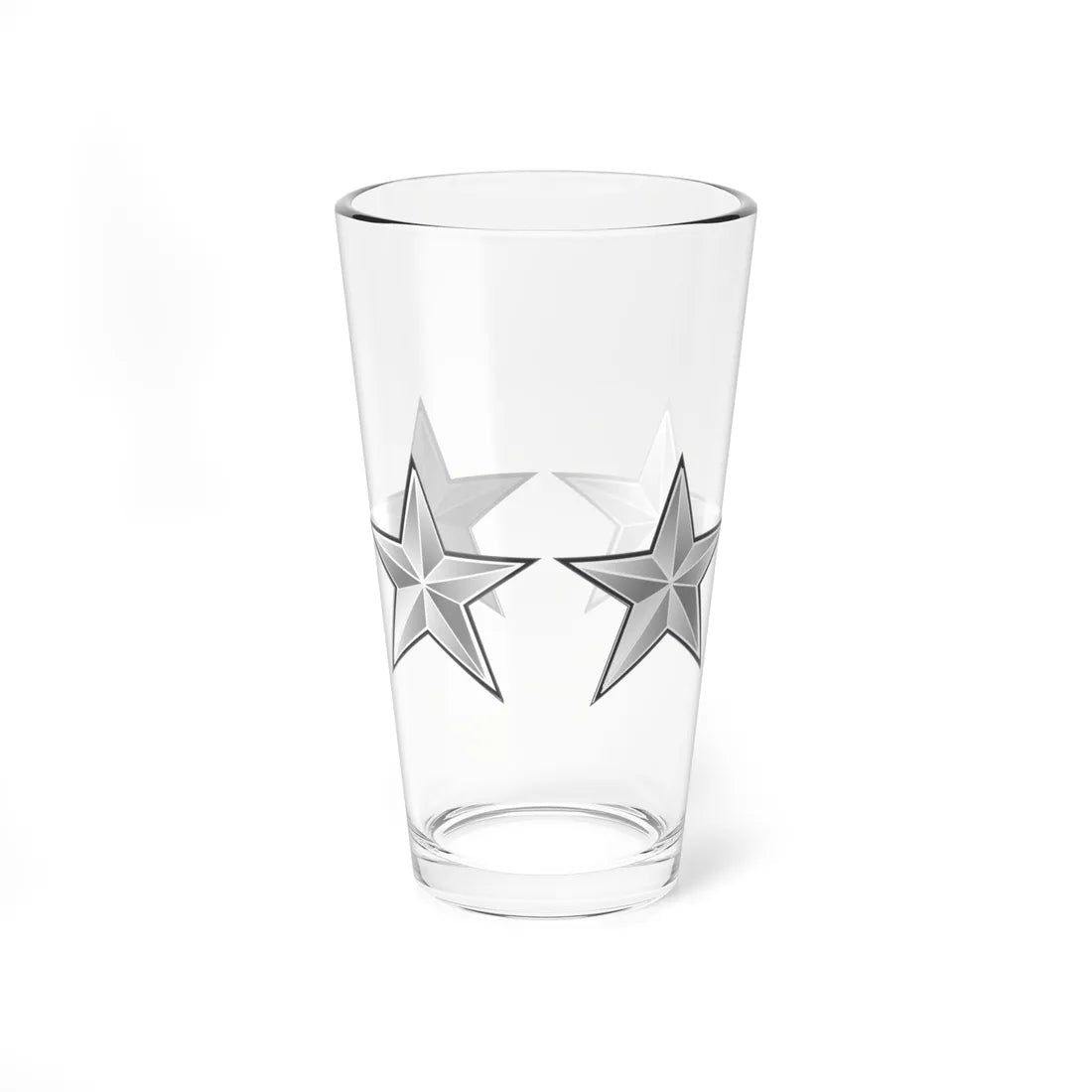 4 Star (United States) (Military Rank) Pint Glass 16oz - Go Mug Yourself