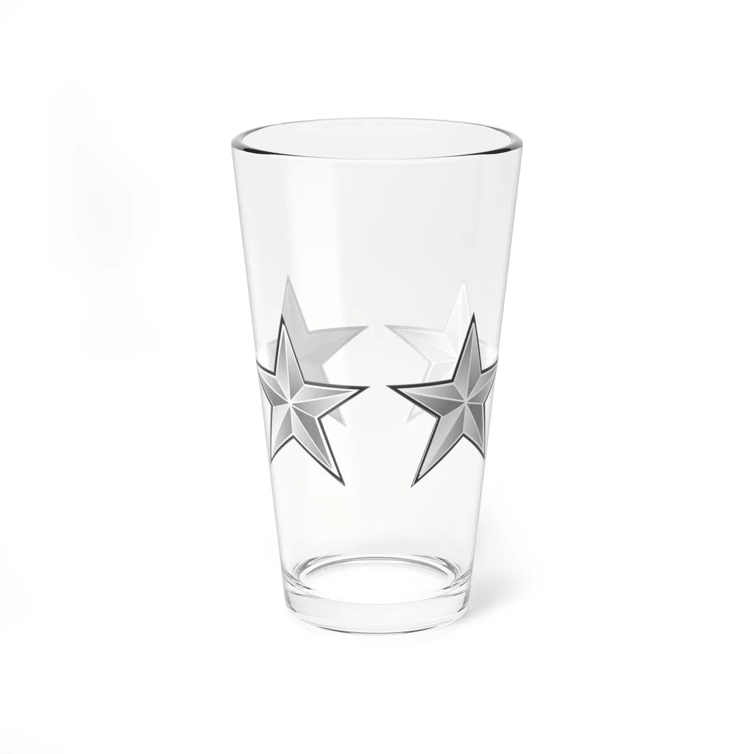 4 Star (United States) (Military Rank) Pint Glass 16oz - Go Mug Yourself