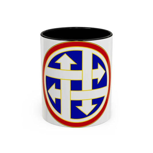 4 Sustainment Command (U.S. Army) Accent Coffee Mug 11oz Black - Go Mug Yourself