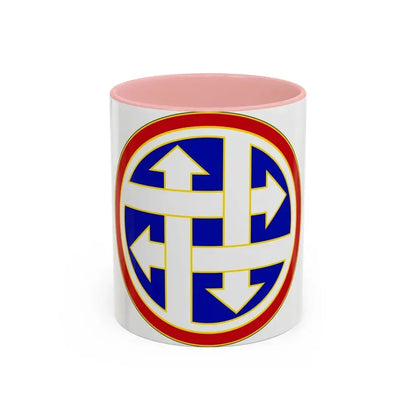 4 Sustainment Command (U.S. Army) Accent Coffee Mug 11oz Pink - Go Mug Yourself