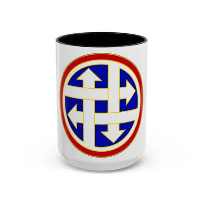 4 Sustainment Command (U.S. Army) Accent Coffee Mug 15oz Black - Go Mug Yourself