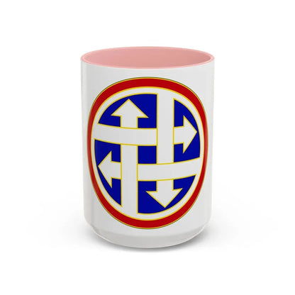 4 Sustainment Command (U.S. Army) Accent Coffee Mug 15oz Pink - Go Mug Yourself