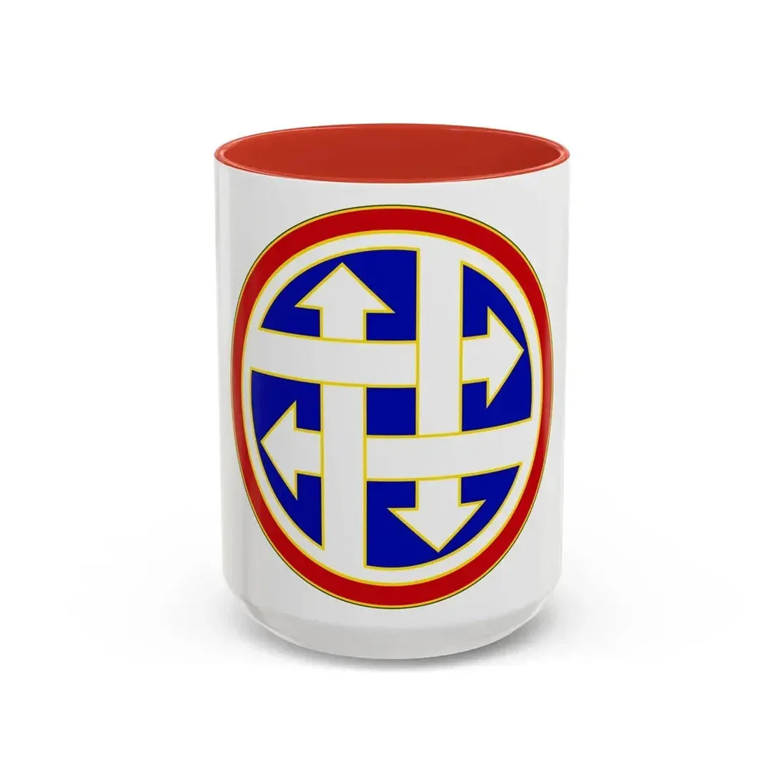 4 Sustainment Command (U.S. Army) Accent Coffee Mug 15oz Red - Go Mug Yourself