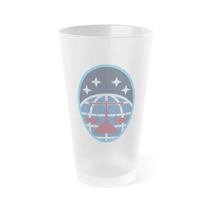 4 Test and Evaluation Squadron (U.S. Space Force) Frosted Pint Glass 16oz-Go Mug Yourself