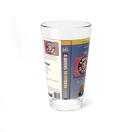 4 WEEKS TO FITNESS (VHS COVER) Pint Glass 16oz-16oz-Go Mug Yourself