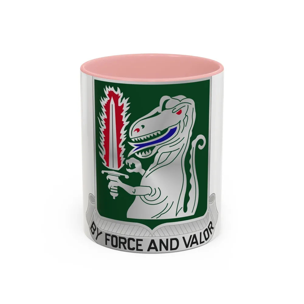 40 Cavalry Regiment (U.S. Army) Accent Coffee Mug-11oz-Pink-Go Mug Yourself