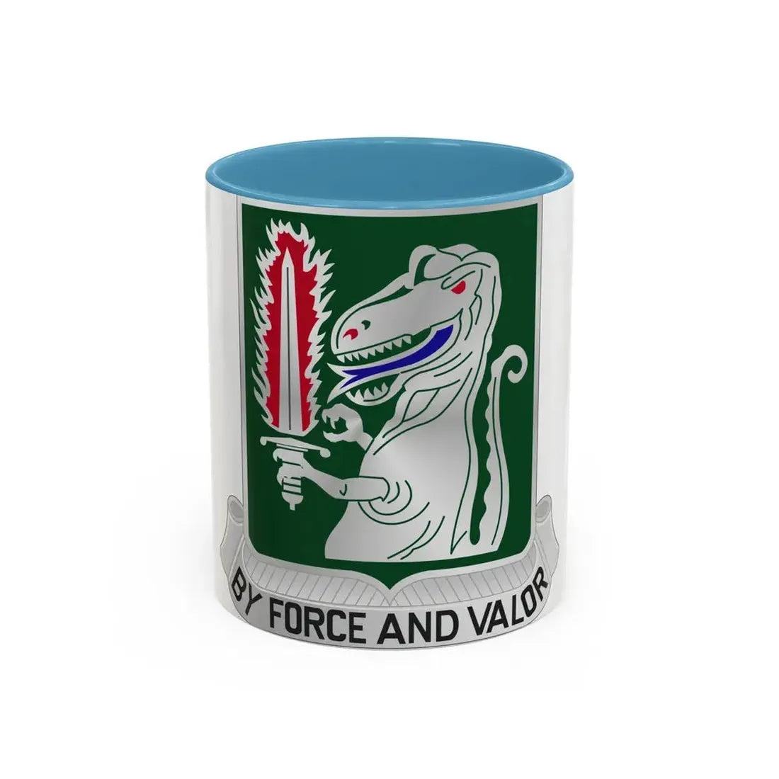 40 Cavalry Regiment (U.S. Army) Accent Coffee Mug 11oz Light Blue - Go Mug Yourself