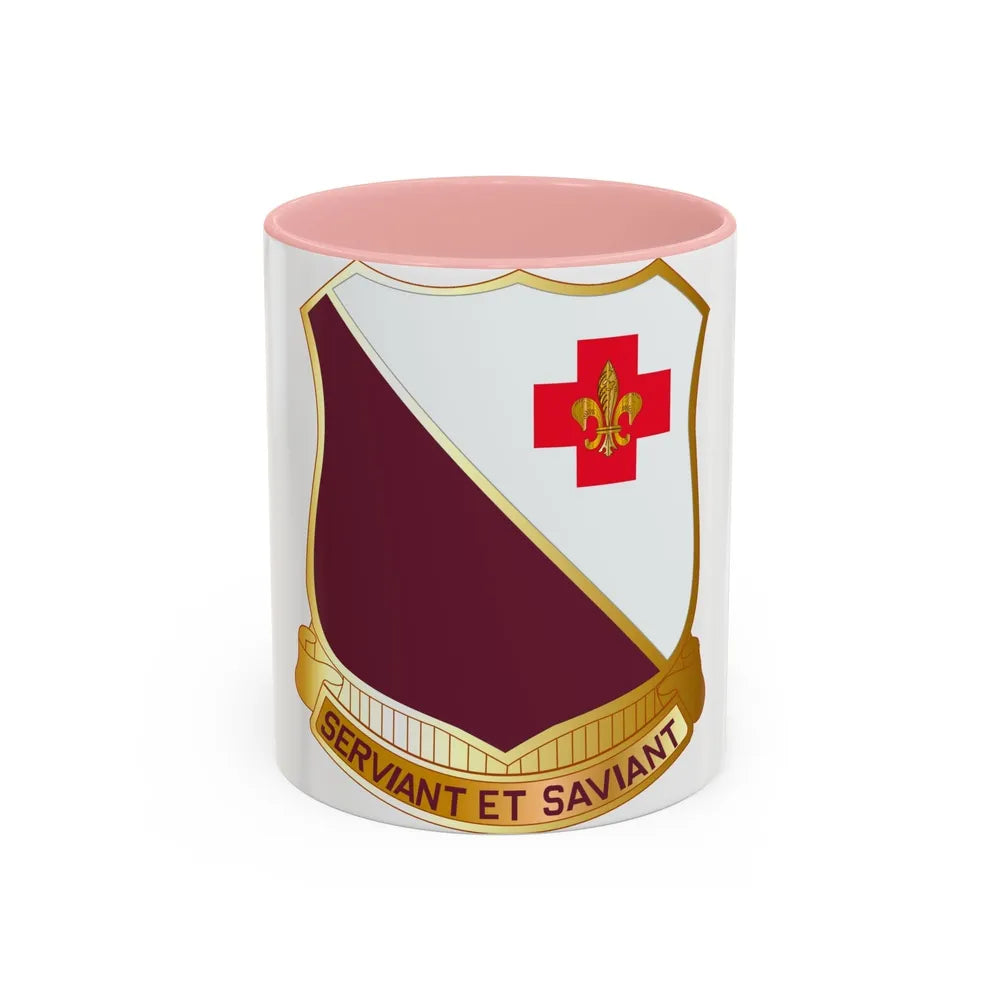 40 Medical Battalion (U.S. Army) Accent Coffee Mug-11oz-Pink-Go Mug Yourself