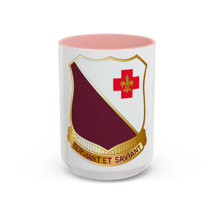 40 Medical Battalion (U.S. Army) Accent Coffee Mug-15oz-Pink-Go Mug Yourself