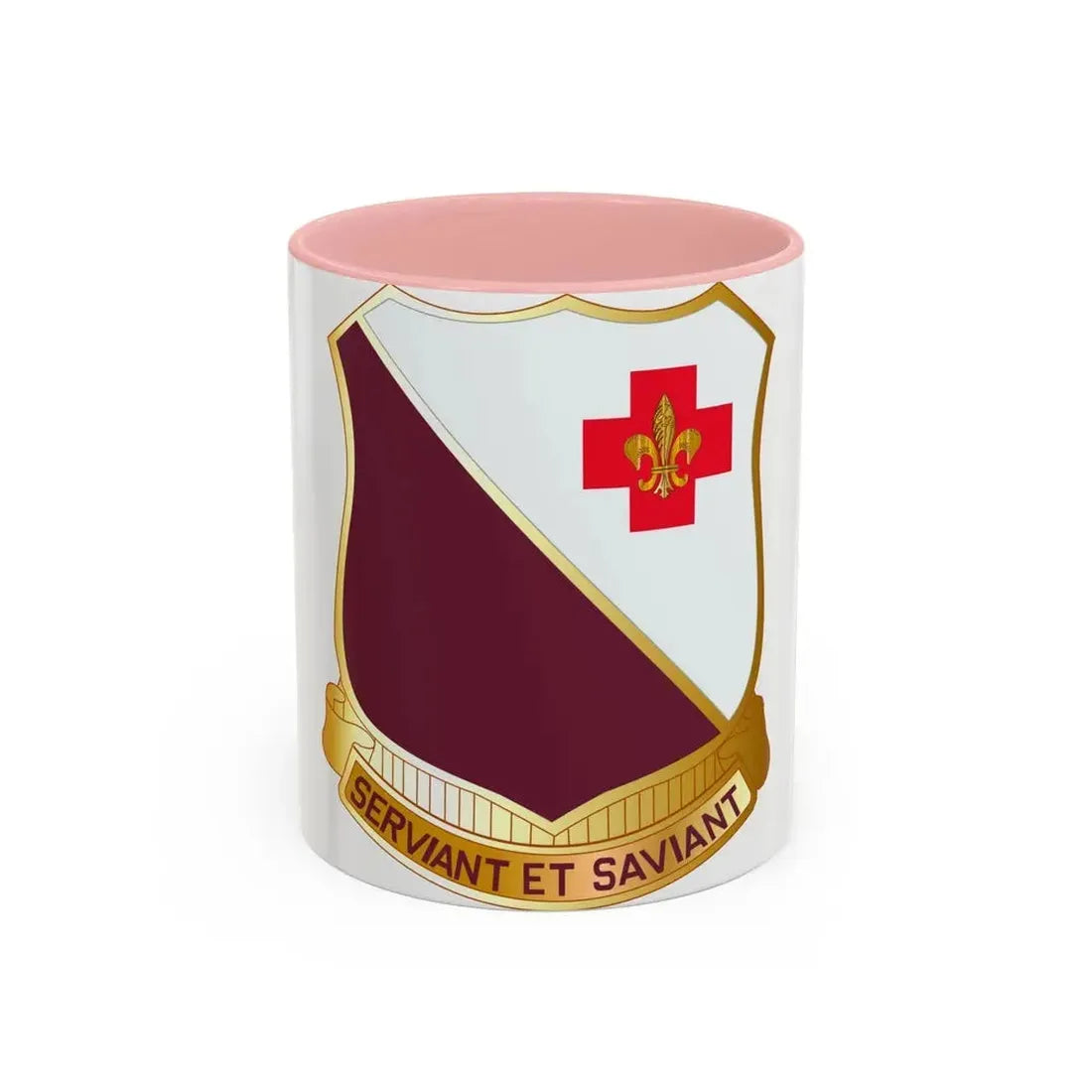 40 Medical Battalion (U.S. Army) Accent Coffee Mug 11oz Pink - Go Mug Yourself