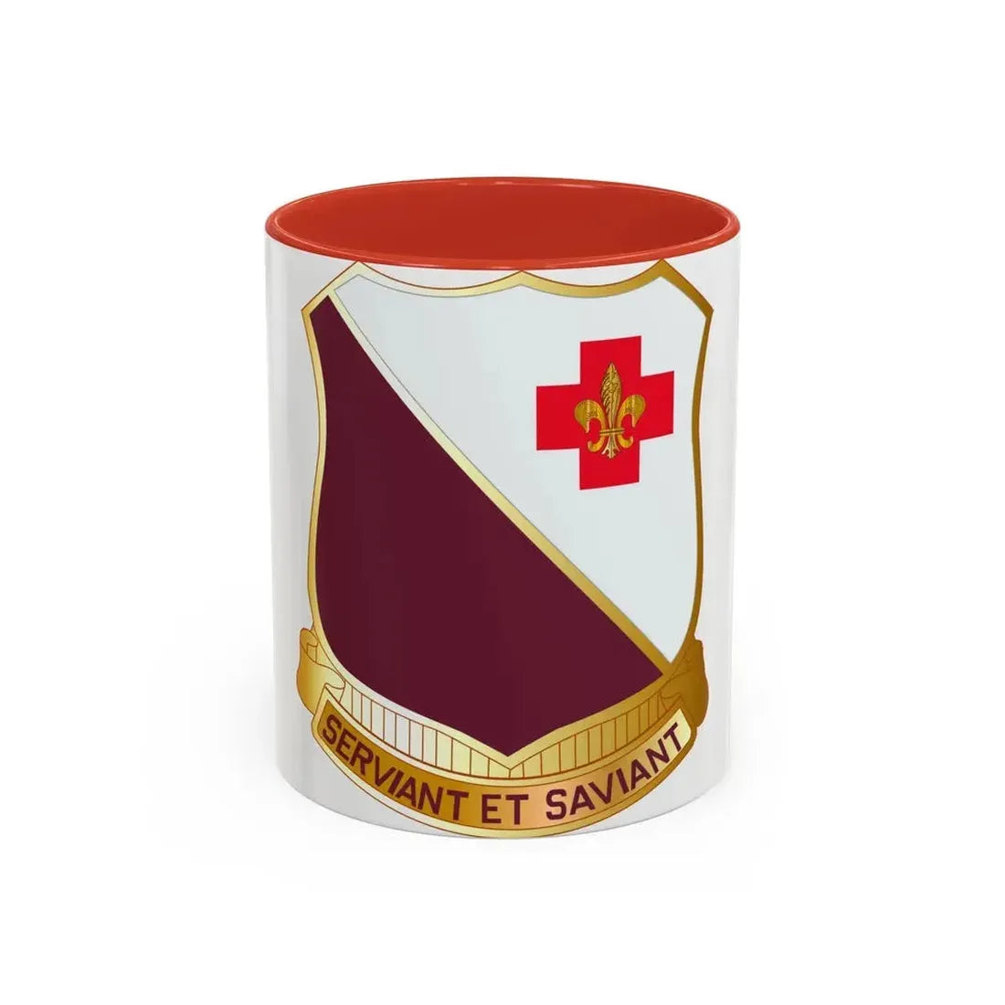 40 Medical Battalion (U.S. Army) Accent Coffee Mug 11oz Red - Go Mug Yourself