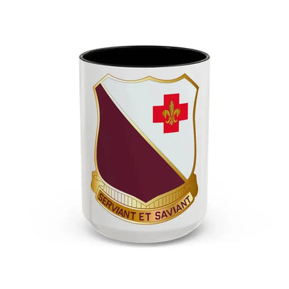 40 Medical Battalion (U.S. Army) Accent Coffee Mug 15oz Black - Go Mug Yourself