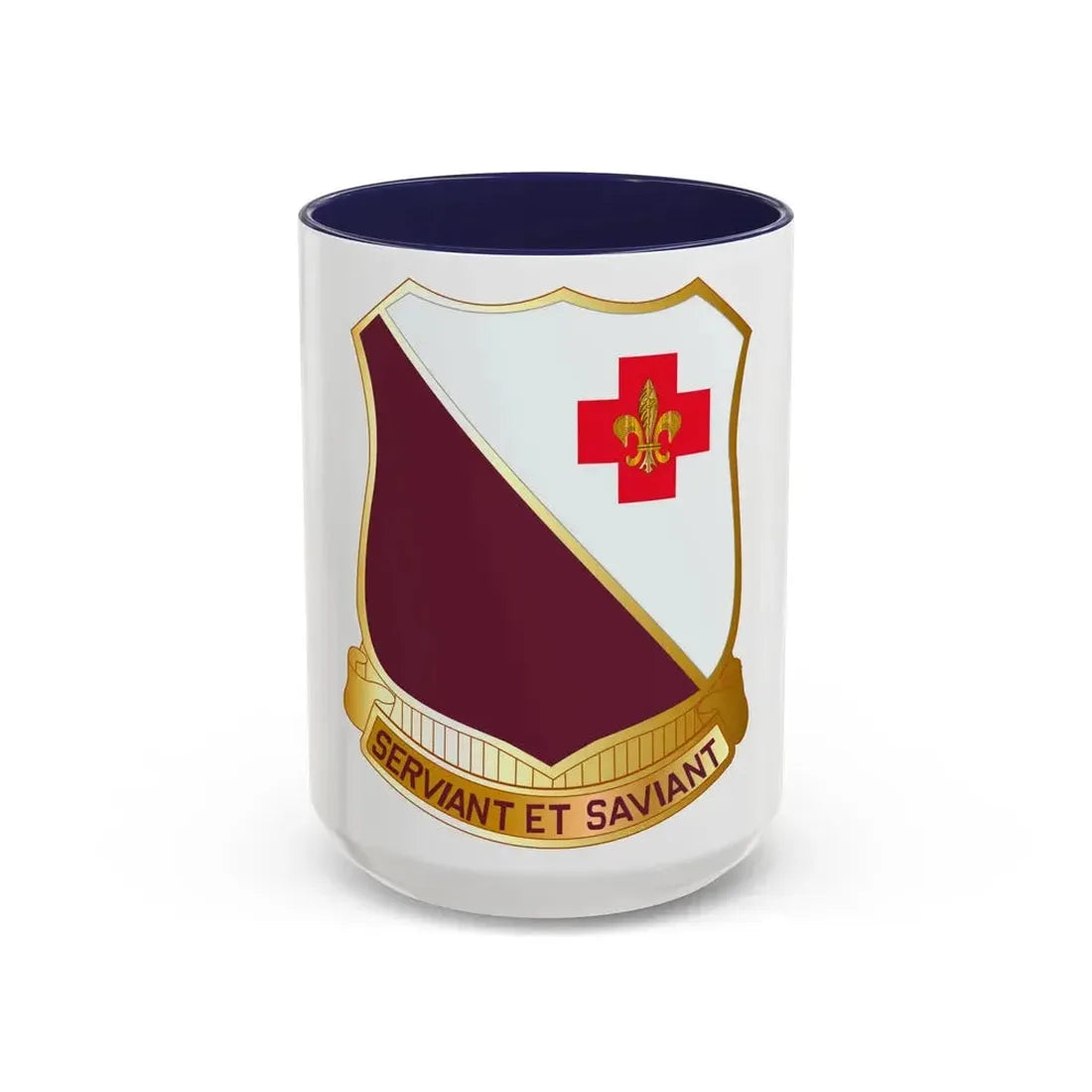 40 Medical Battalion (U.S. Army) Accent Coffee Mug 15oz Navy - Go Mug Yourself