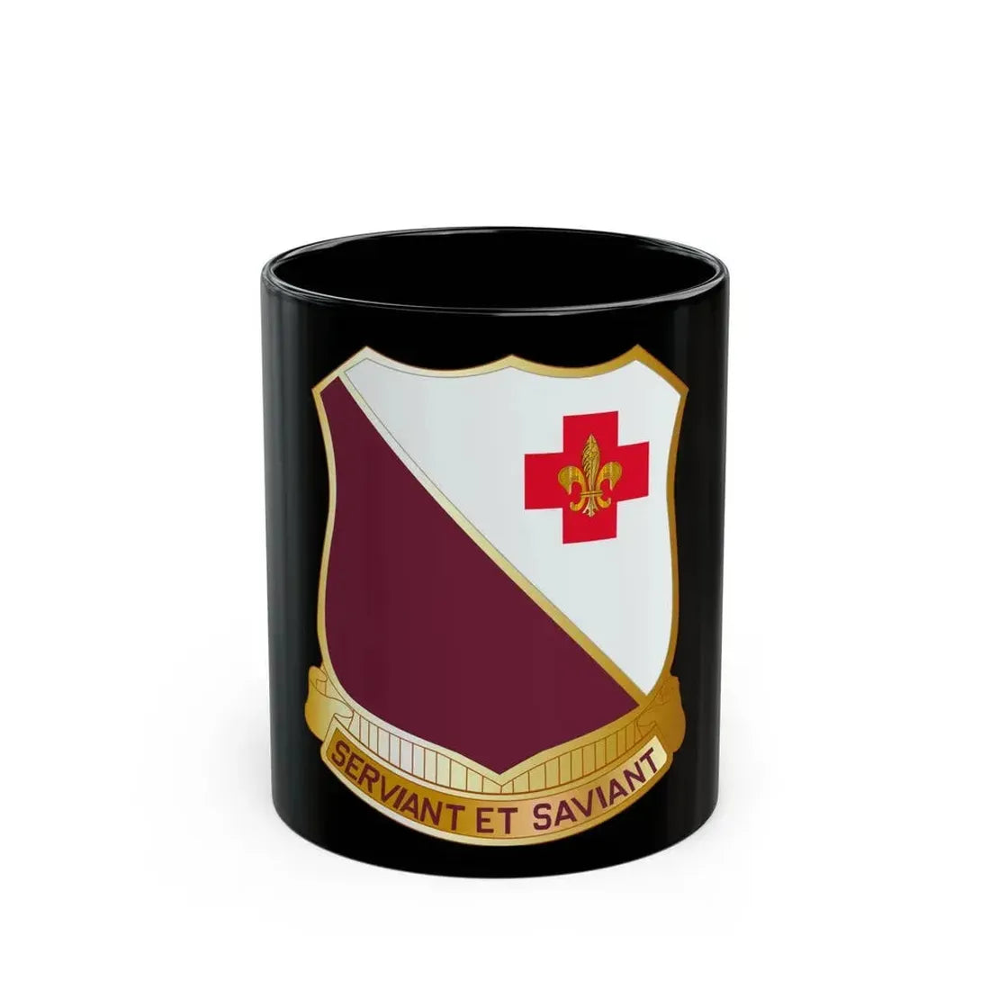 40 Medical Battalion (U.S. Army) Black Coffee Mug 11oz - Go Mug Yourself