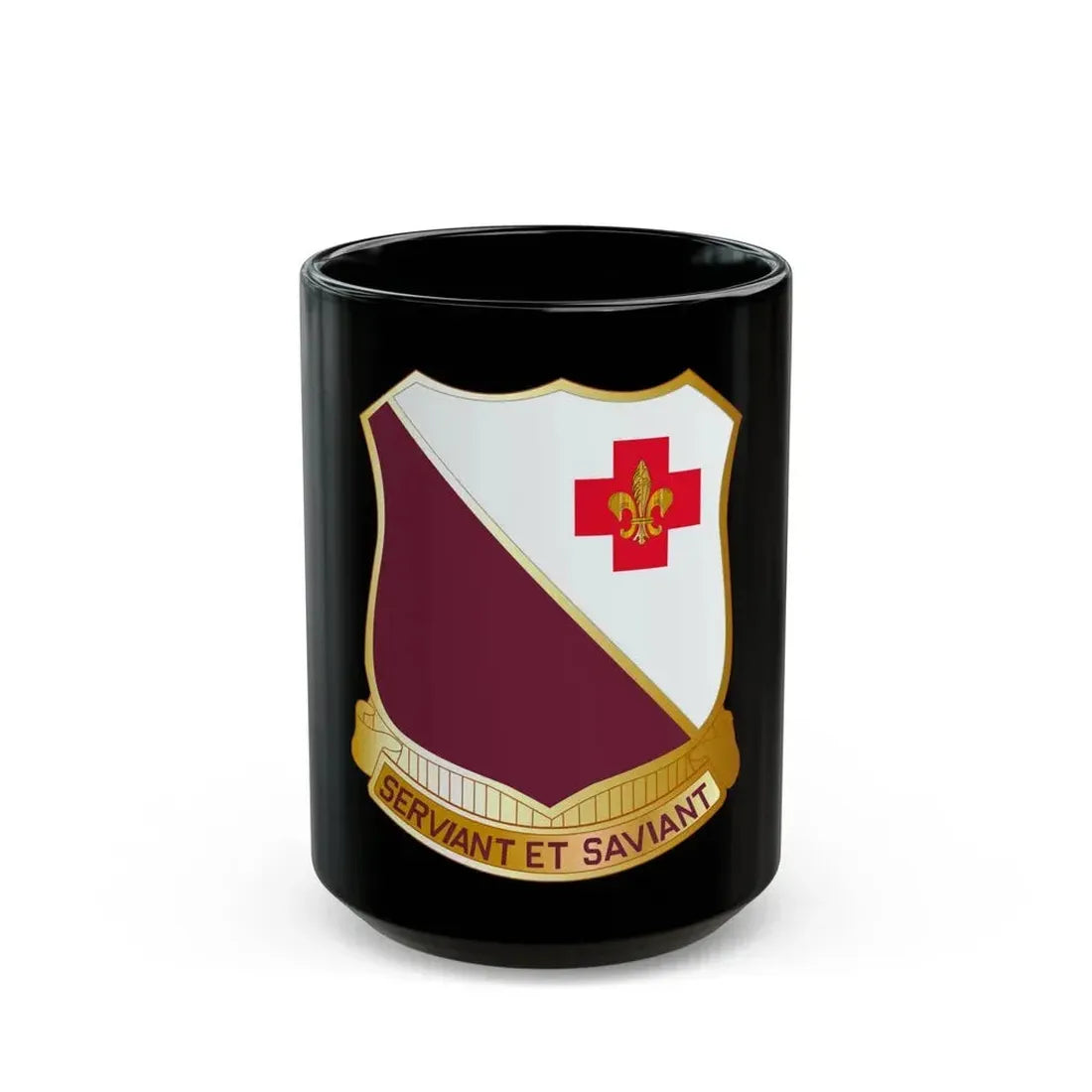 40 Medical Battalion (U.S. Army) Black Coffee Mug 15oz - Go Mug Yourself
