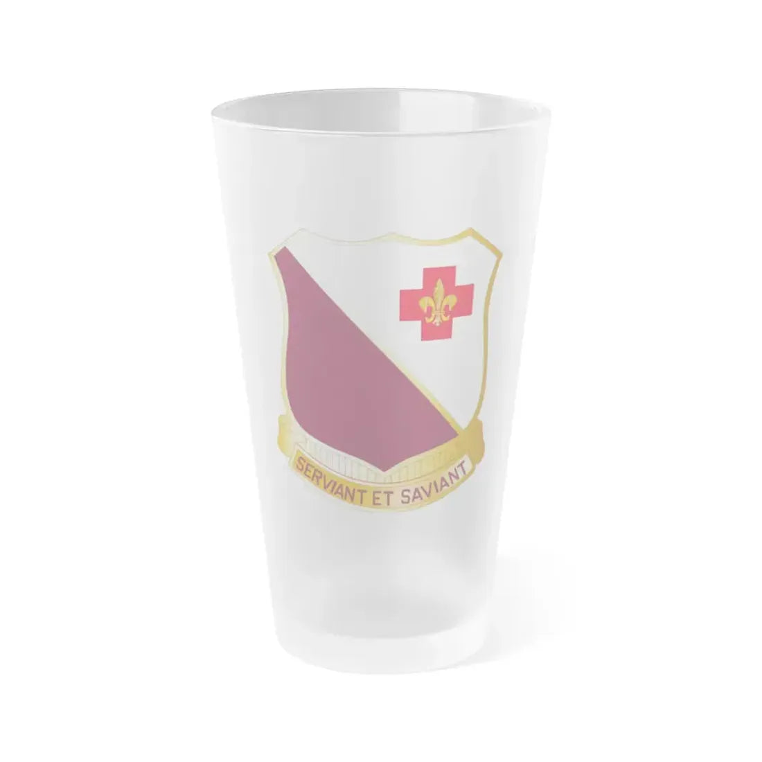 40 Medical Battalion (U.S. Army) Frosted Pint Glass 16oz Default Title - Go Mug Yourself