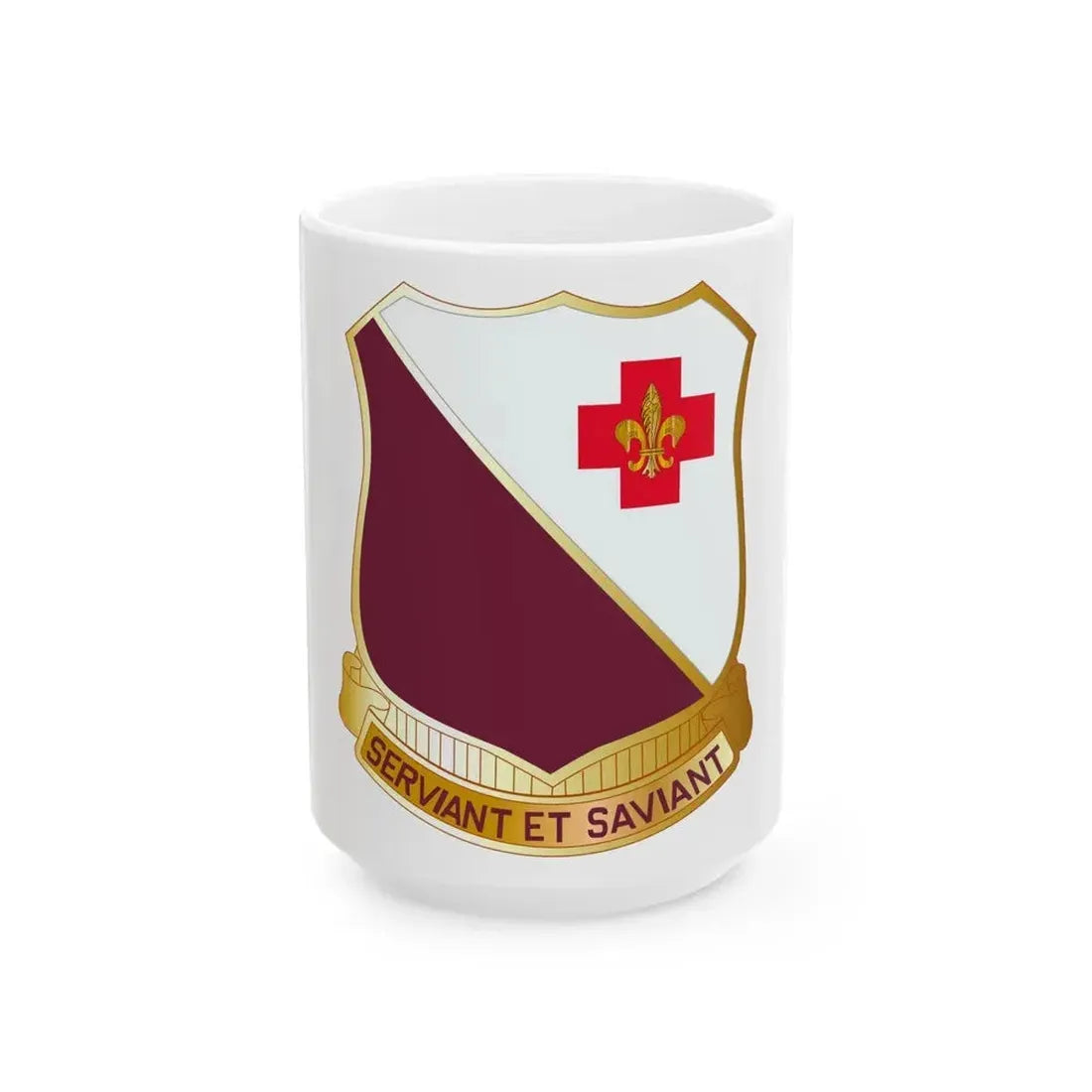 40 Medical Battalion (U.S. Army) White Coffee Mug 15oz - Go Mug Yourself