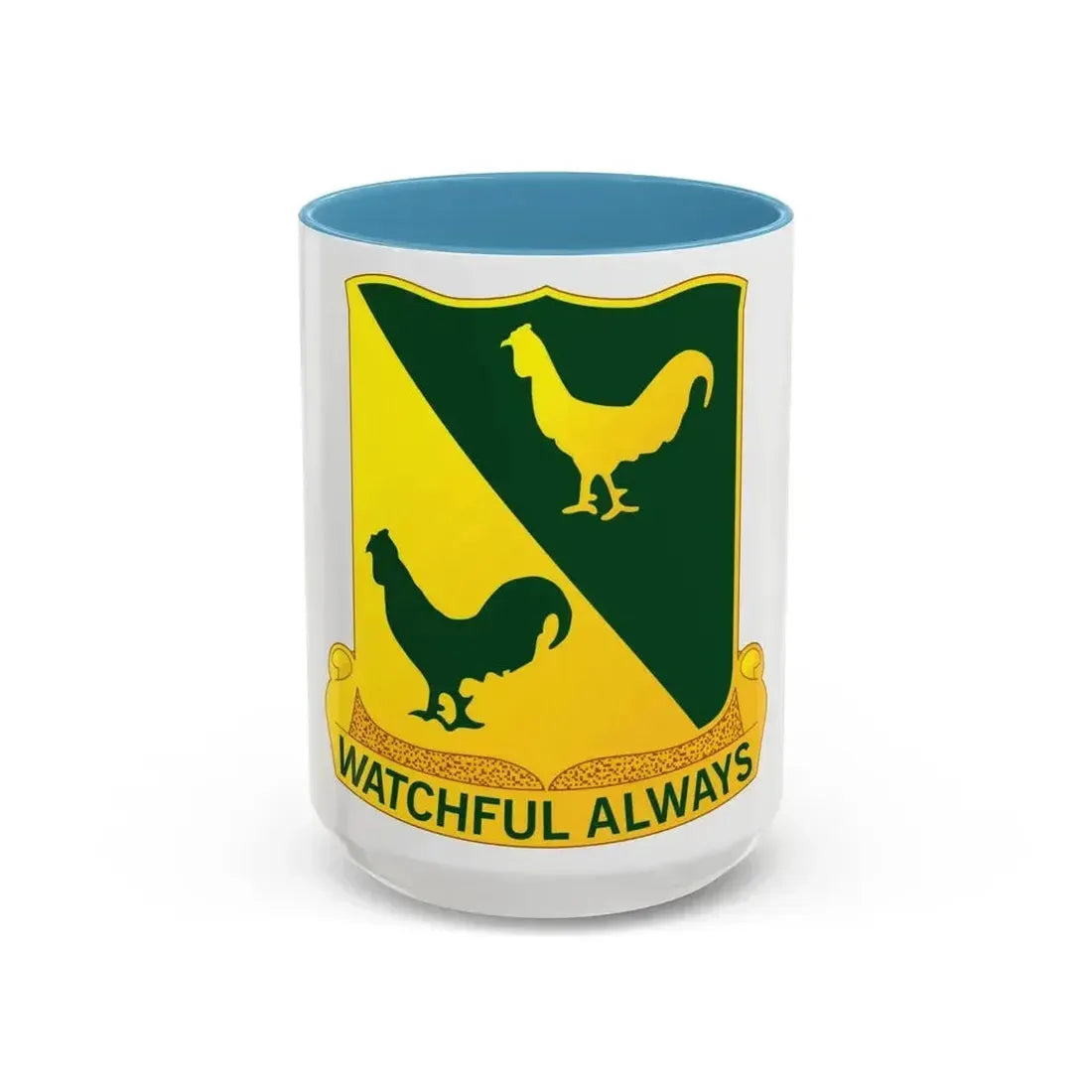 400 Military Police Battalion (U.S. Army) Accent Coffee Mug 15oz Light Blue - Go Mug Yourself