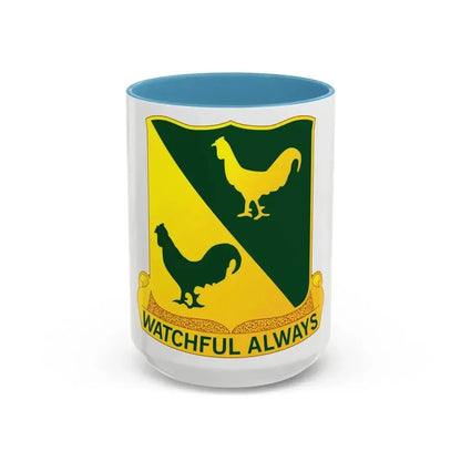 400 Military Police Battalion (U.S. Army) Accent Coffee Mug 15oz Light Blue - Go Mug Yourself