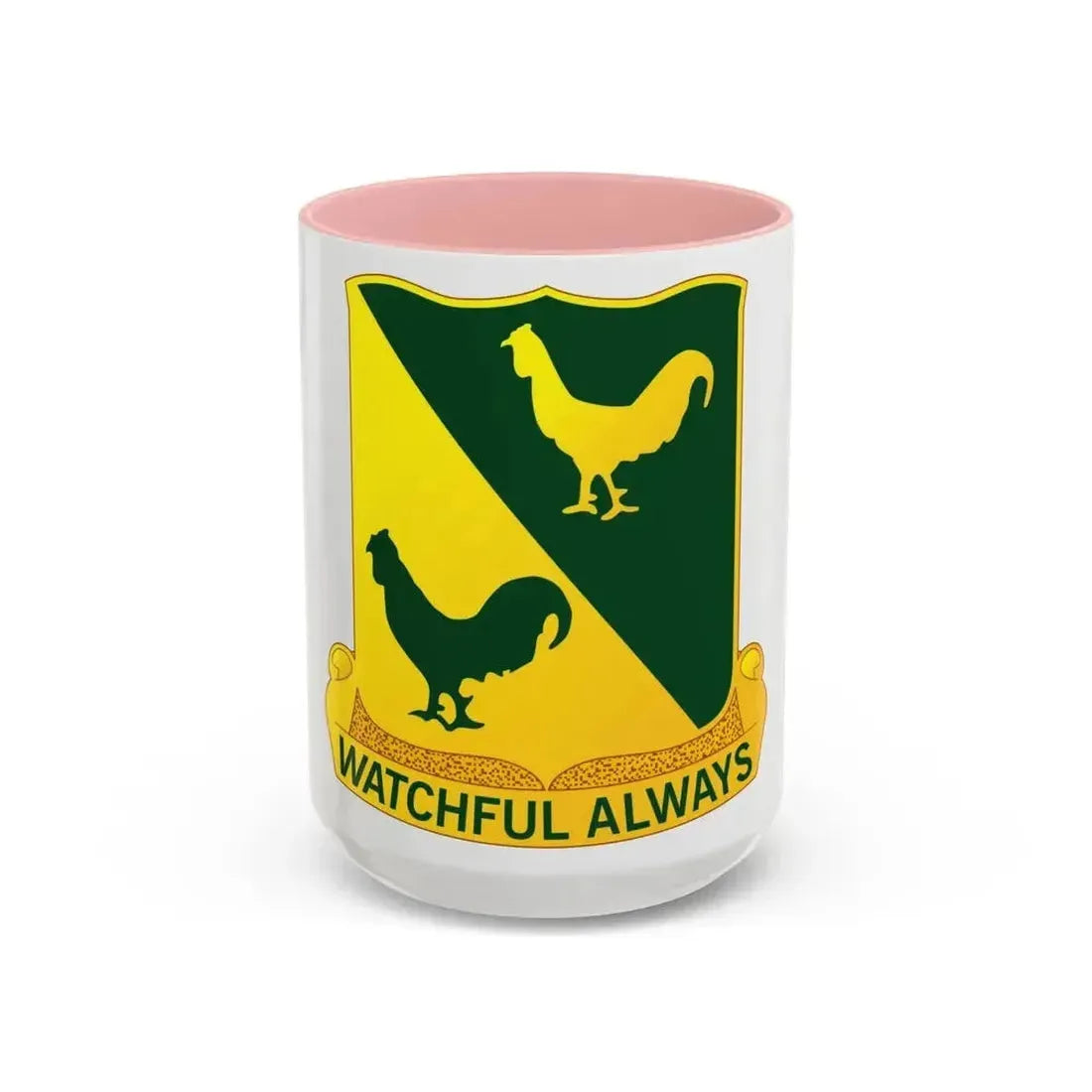 400 Military Police Battalion (U.S. Army) Accent Coffee Mug 15oz Pink - Go Mug Yourself