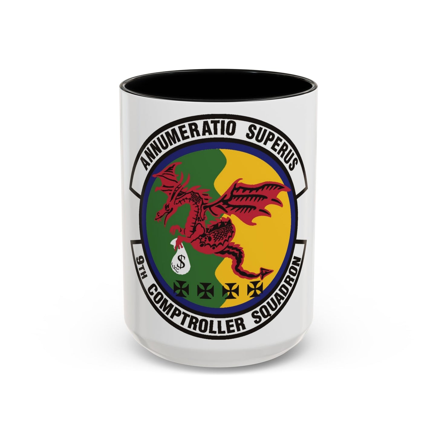 9th Comptroller Squadron (U.S. Air Force) Accent Coffee Mug