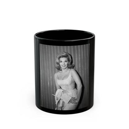 Nancy Kovack #321 (Vintage Female Icon) Black Coffee Mug-11oz-Go Mug Yourself