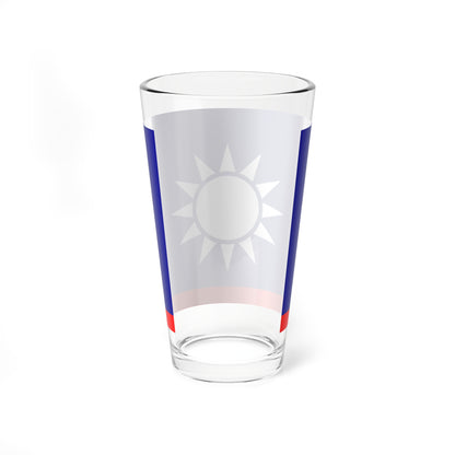 ROCN Vice Admirals Flag 1929 (China) Pint Glass 16oz
