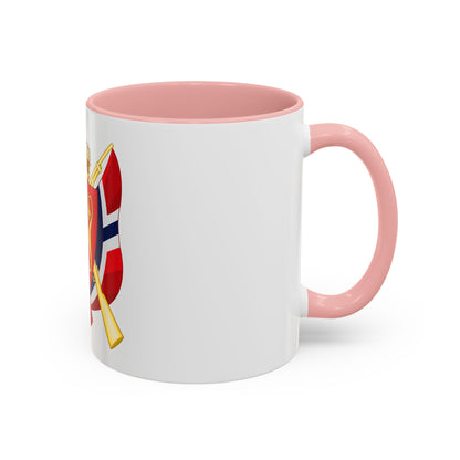 Coat of arms of the National Rifle Association of Norway - Accent Coffee Mug